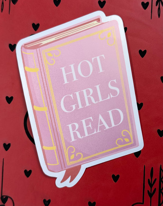 Hot Girls Read Sticker